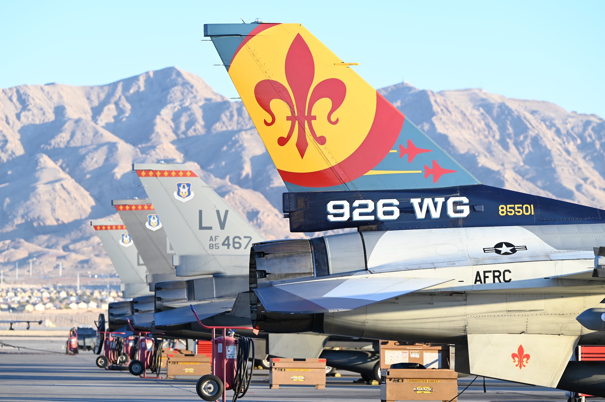 The 926th flagship on the flight line during Red Flag 25-1