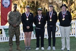 Service members compete in the final round of the 2025 Armed Forces Golf Championship on The Legends Golf Course at Parris Island at Marine Corps Recruit Depot, Parris Island, S.C., Feb. 28, 2025. (DoD photo by EJ Hersom)