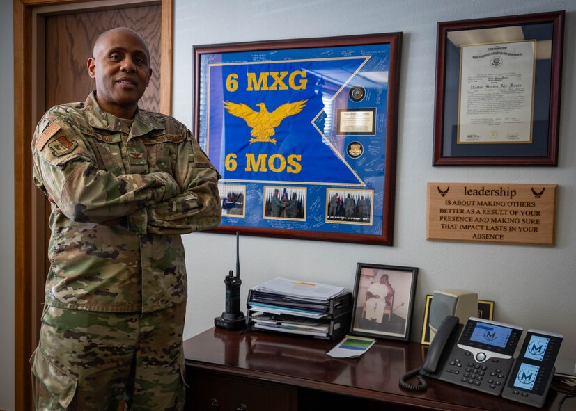 Photo of Col. Rofelio Grinston, 5th Maintenance Group commander.