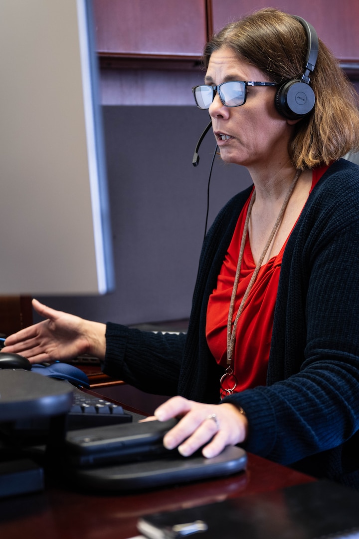 Elissa Trueman hard at work at NSWC Carderock's Chief Technology Officer