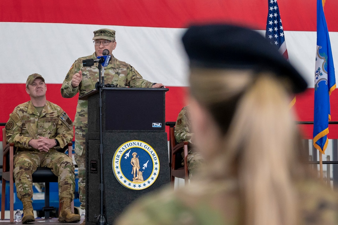 Joint send-off ceremony celebrates Connecticut Guardsmen as they prepare to deploy