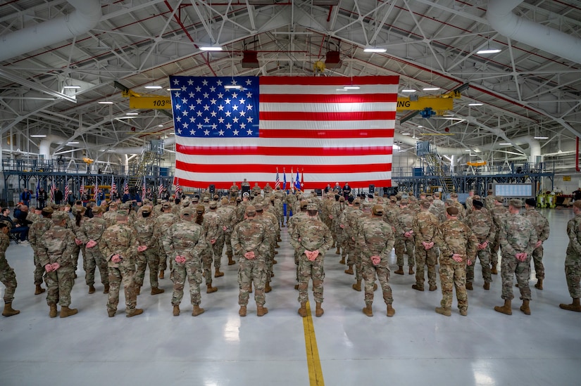 Joint send-off ceremony celebrates Connecticut Guardsmen as they prepare to deploy