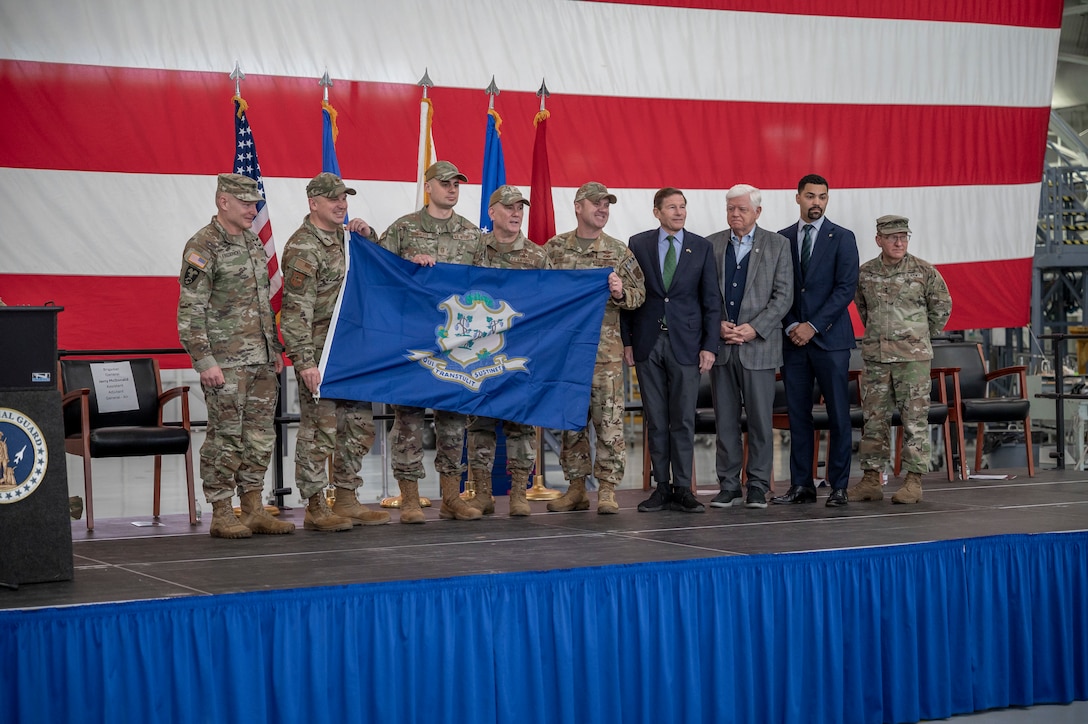 Joint send-off ceremony celebrates Connecticut Guardsmen as they prepare to deploy