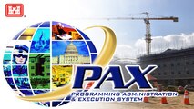 Photo of construction site with a PAX graghic in the forefront.