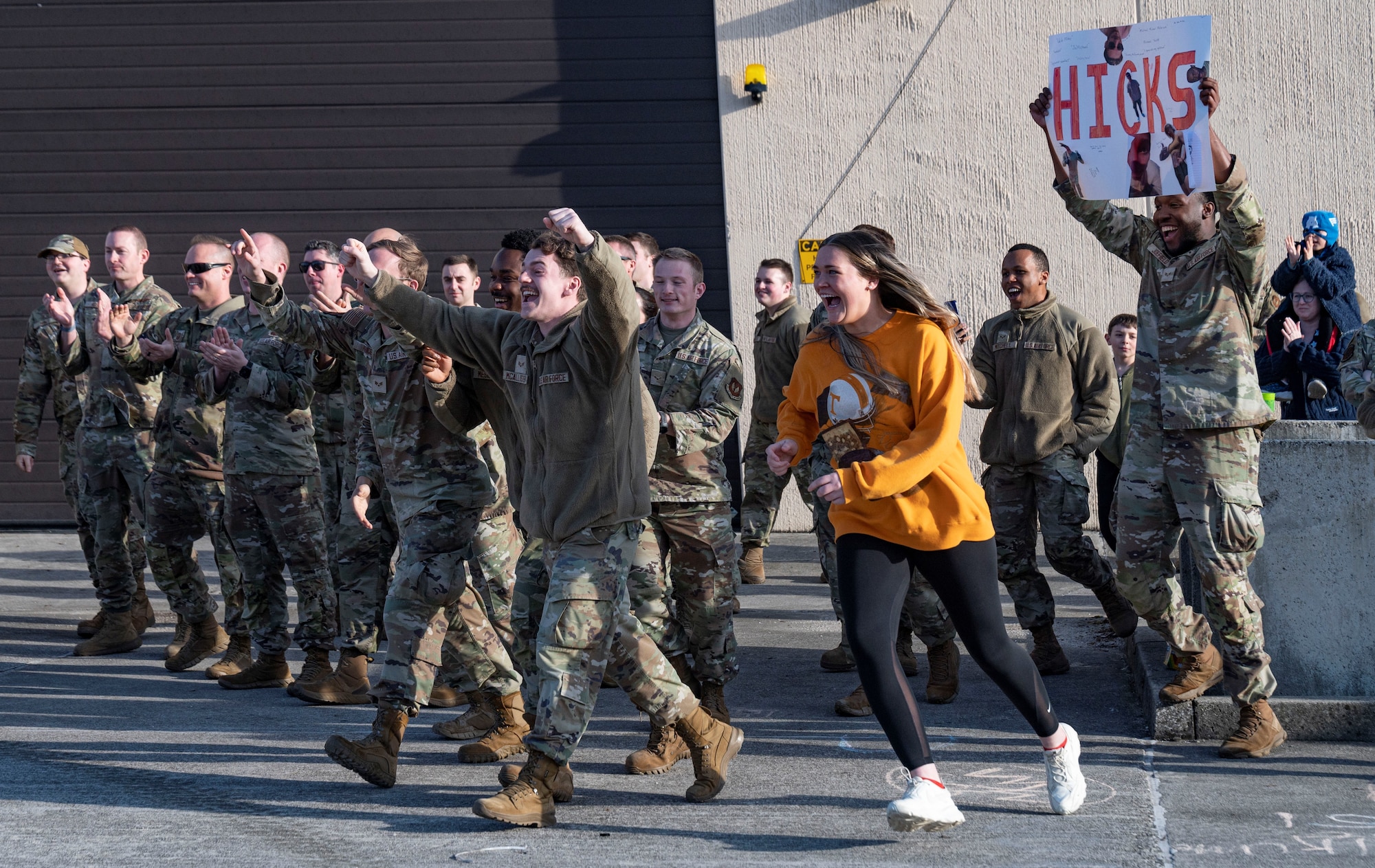 People running