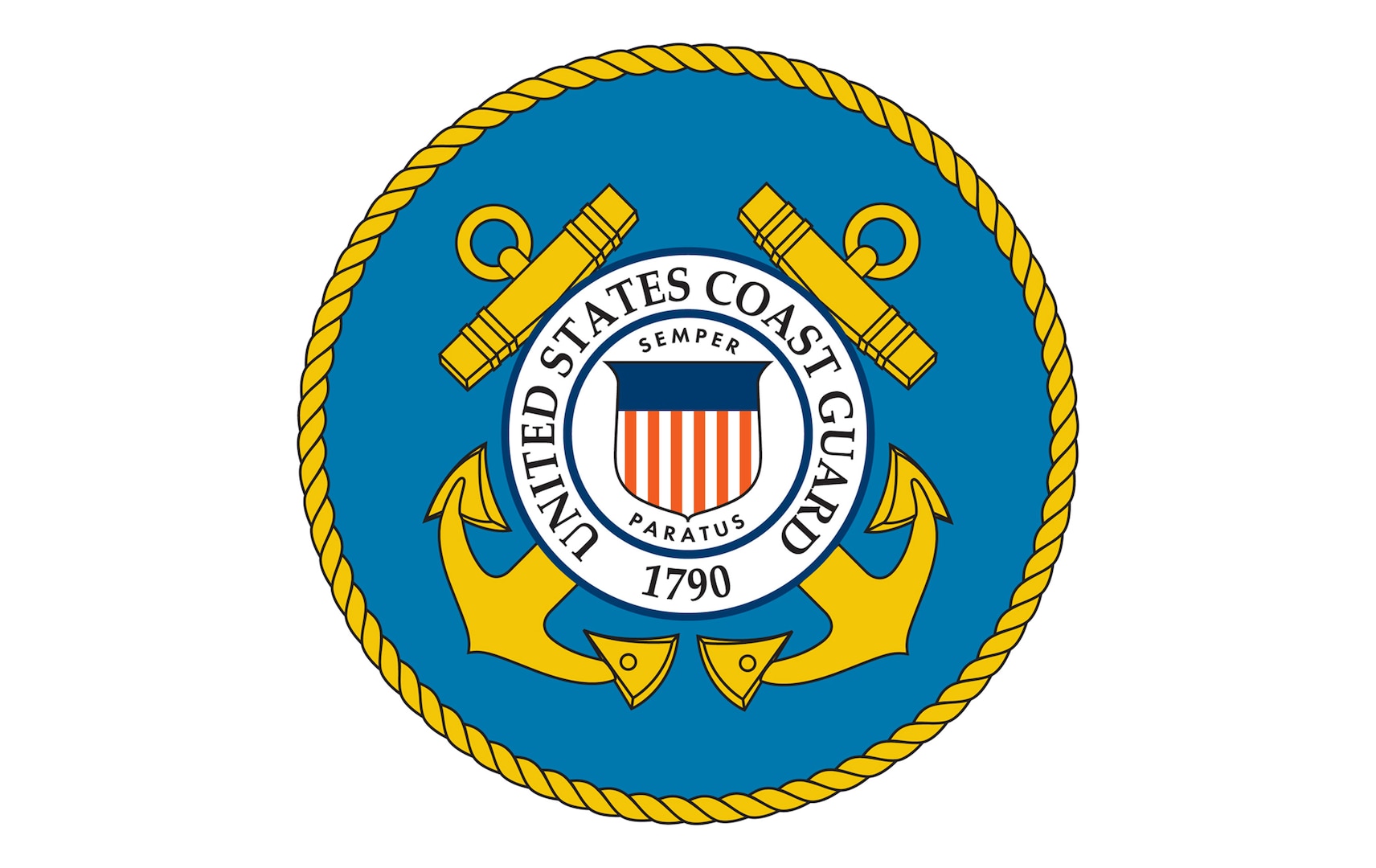 U.S. Coast Guard logo.