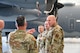 Chief Master Sergeant Anthony Green, Air Force Special Operations command chief, visits with 919 Special operations wing maintenance professionals on March 3, 2025, at Hurlbut Field, FL.
