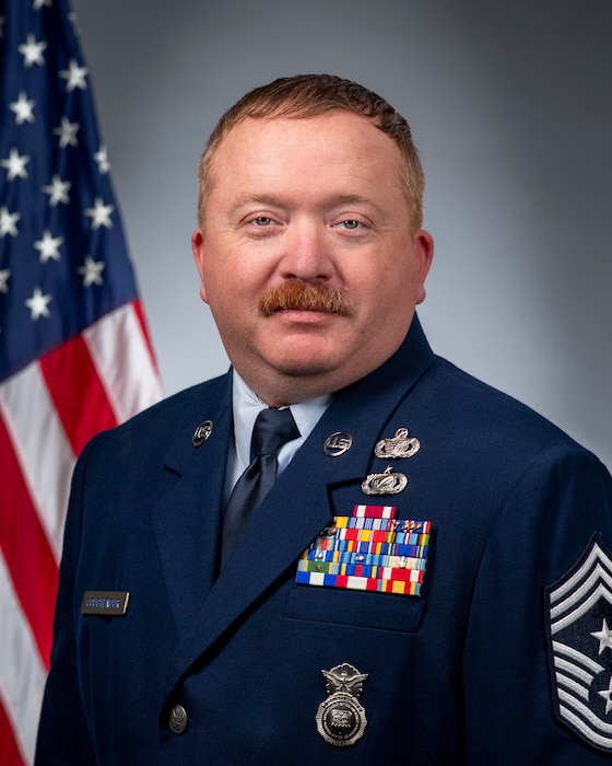 Official Portrait of Chief Master Sgt. Michael Coughenour