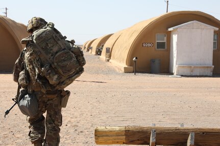Soldiers from 2-130th Infantry Regiment hone their skills in counter UAS (Unmanned Aerial Systems) training at McGregor Range, N.M. Utilizing cutting-edge technology and tactical expertise, they stay ahead of emerging threats to ensure war fighting success and national security.