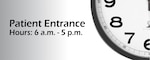 •	Effective immediately, Irwin Army Community Hospital’s patient entrance hours have changed to better ensure the safety of our patients, visitors, and staff.
Monday – Friday: 6:00 a.m. – 5:00 p.m.
Weekends & Federal Holidays: Closed
