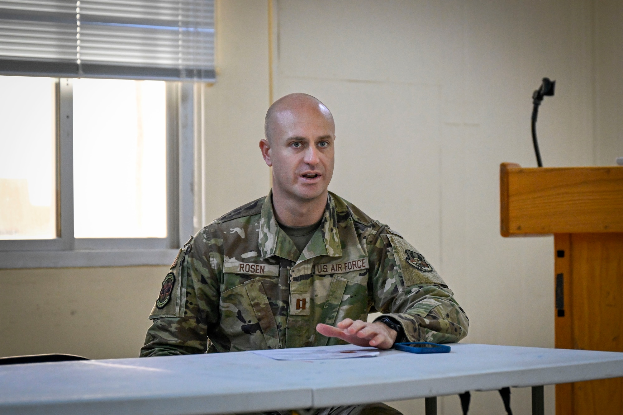 A U.S. Air Force speaks.