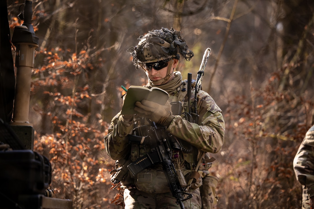 Taking notes for an upcoming drone operation