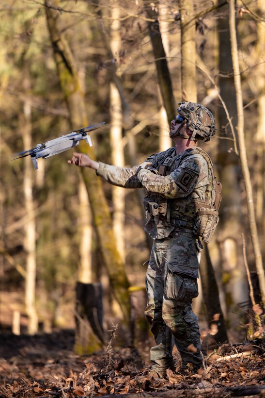 Releasing a Skydio X10D drone