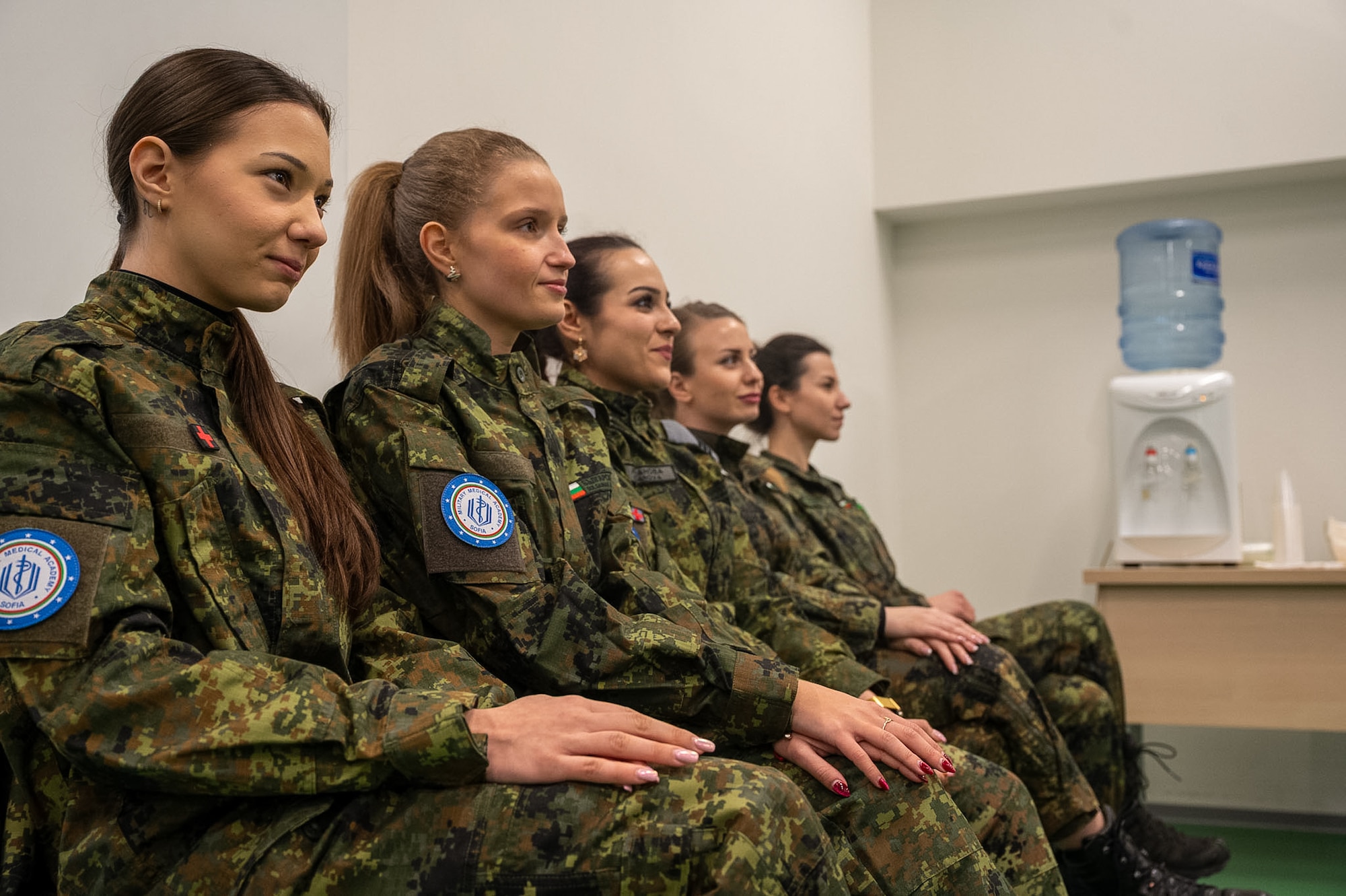 personnel, students, physicians, nurses, and doctors represent their countries during Bulgarian Multilateral Medical Simulation Training Engagement