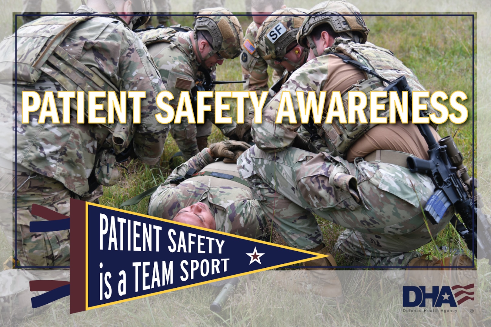 Patient Safety Awareness DHA graphic.