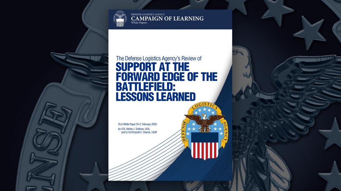 The cover sheet of a document with text and the DLA logo