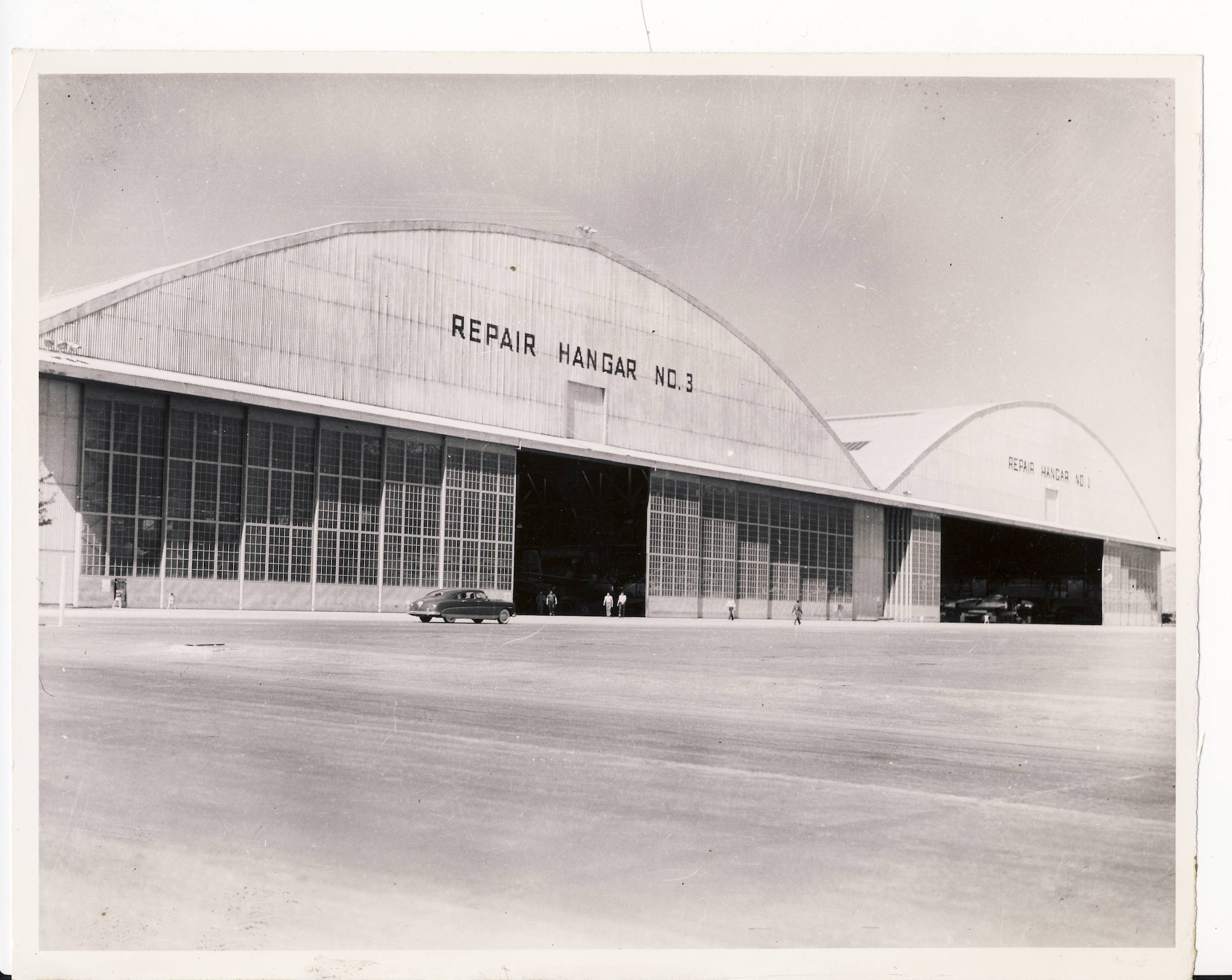 Building 225, an airplane repair hangar on the east side of the Hill Air Force Base, seen in the 1940s.  The hangar was used for upgrade, maintenance and repair work, and is an integral part of the military’s history in Utah. The building was recently listed on the National Register of Historic Places.  (Courtesy photo)