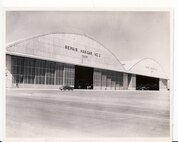 Building 225, an airplane repair hangar on the east side of the Hill Air Force Base, seen in the 1940s.  The hangar was used for upgrade, maintenance and repair work, and is an integral part of the military’s history in Utah. The building was recently listed on the National Register of Historic Places.  (Courtesy photo)