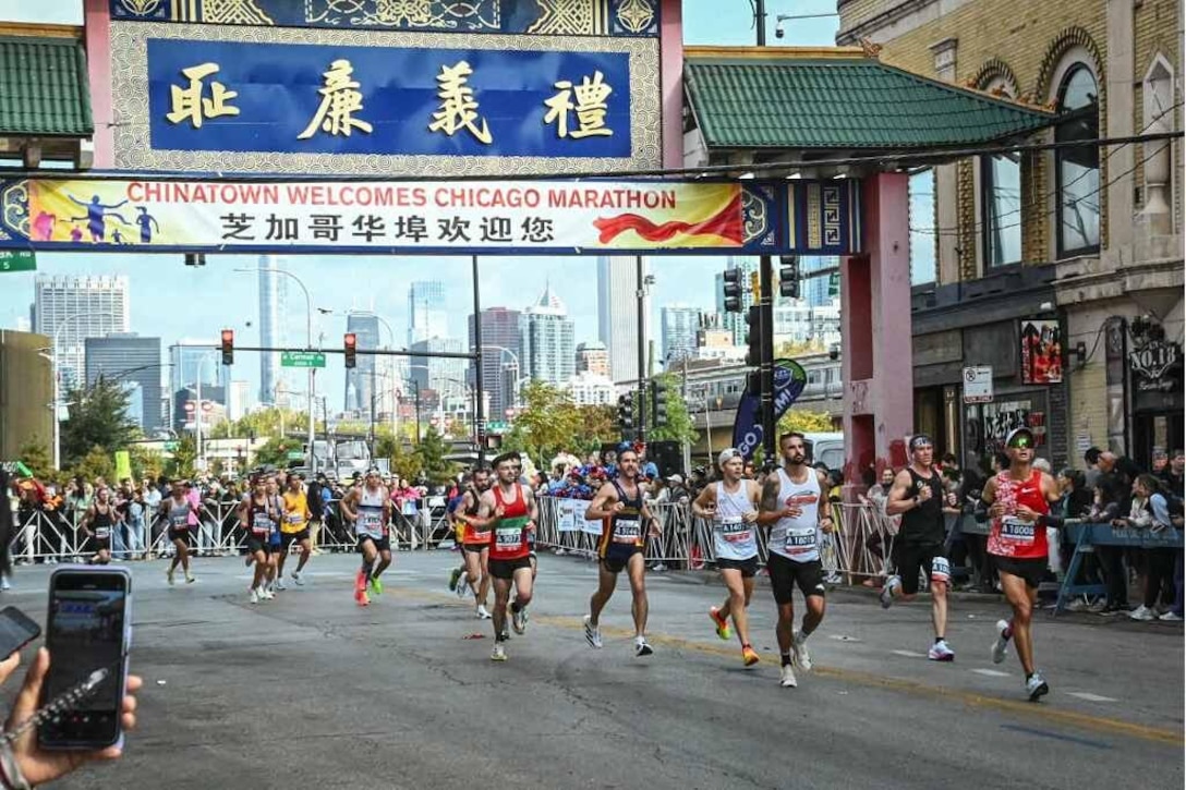 Born and raised in the small town of Williamsburg Kentucky, Army Staff Sgt. Chad Terry started running during his sophomore year of high school. Here he is running the Chicago Marathon.