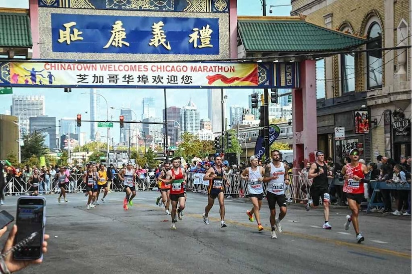 Born and raised in the small town of Williamsburg Kentucky, Army Staff Sgt. Chad Terry started running during his sophomore year of high school. Here he is running the Chicago Marathon.