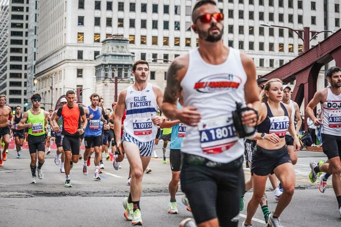 Born and raised in the small town of Williamsburg Kentucky, Army Staff Sgt. Chad Terry started running during his sophomore year of high school. Here he is running the Chicago Marathon.