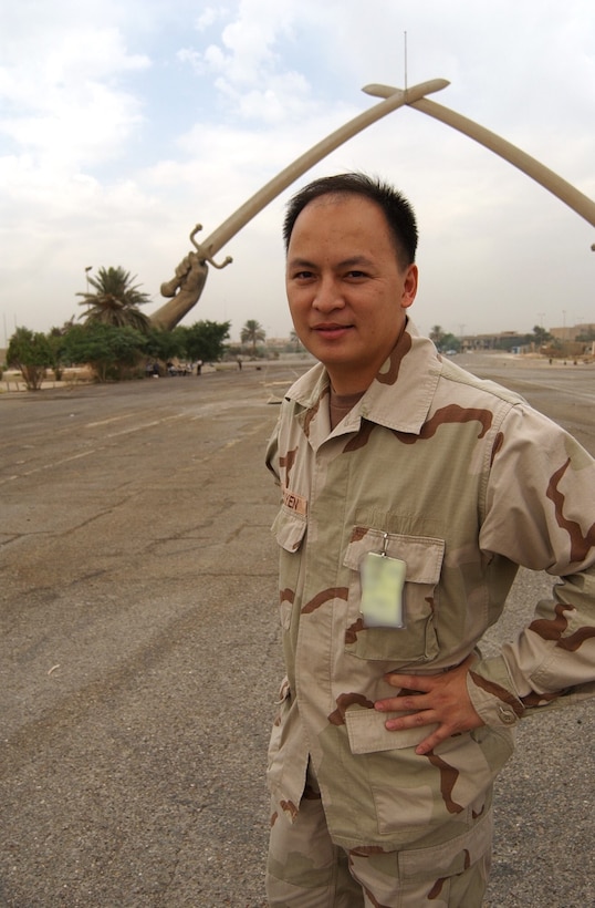 Viet Nguyen deployed as the chief of information technology for USACE’s Task Force Restoring Iraqi Oil in 2003.