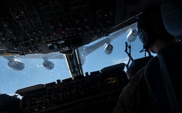 Airman flies plane