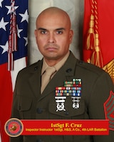 First Sergeant Frank Cruz Jr., Inspector-Instructor Unit Senior Enlisted Leader, 4th Light Armored Reconnaissance