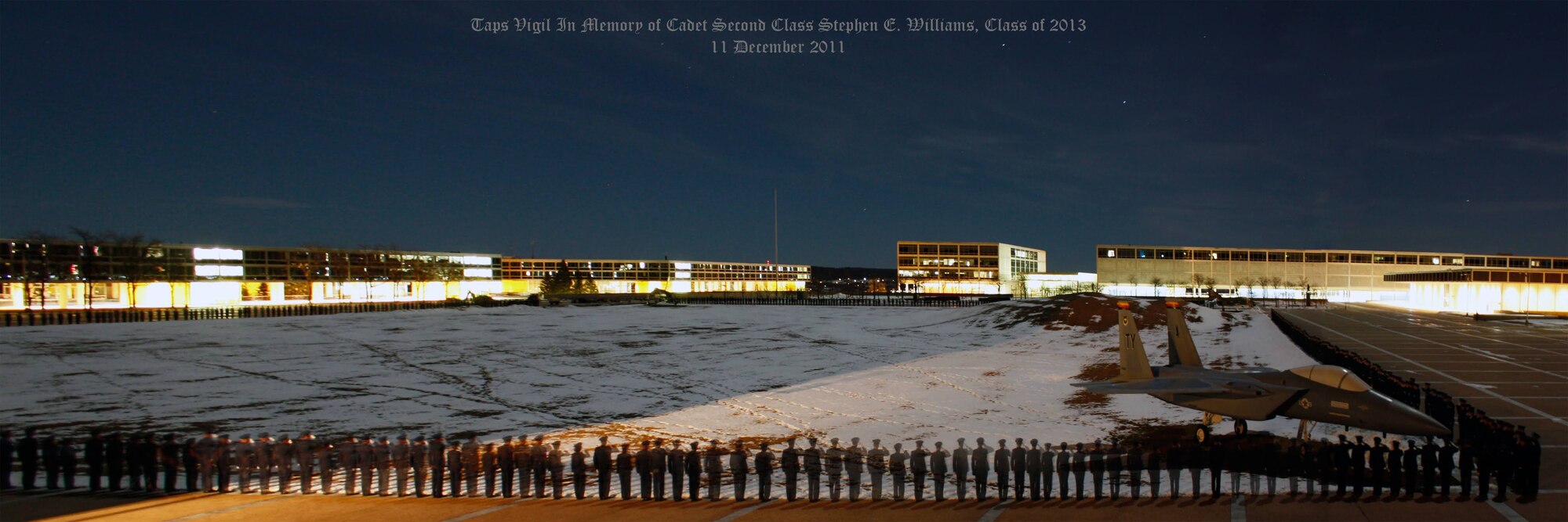 U.S. Air Force Maj. Isaiah Alley attends a memorial honoring his friend Stephen Williams.