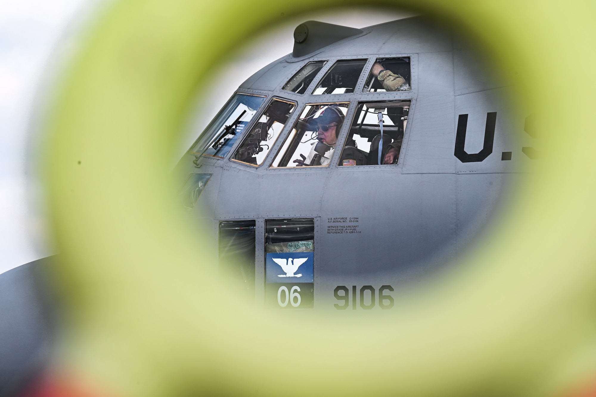 Col. Michael Maloney, 910th Airlift Wing commander, conducts preflight operations prior to taking off for his “fini-flight” at Youngstown Air Reserve Station, Ohio, March 2, 2025.