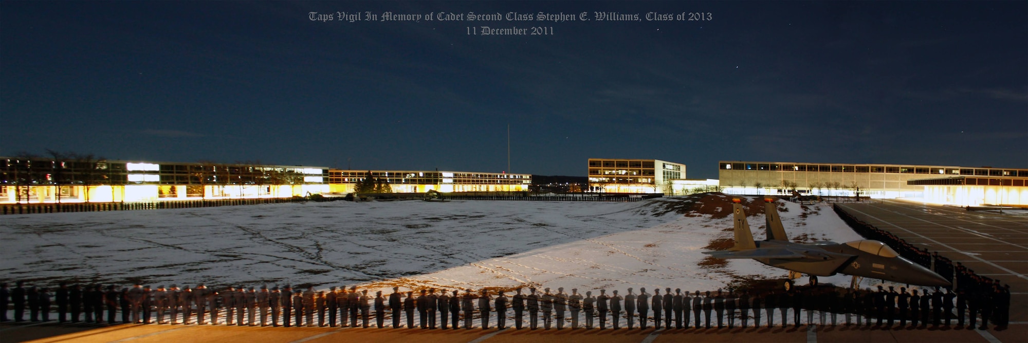 U.S. Air Force Maj. Isaiah Alley attends a memorial honoring his friend Stephen Williams.