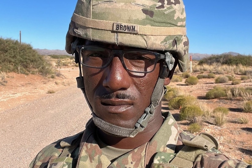 Master Sgt. Earlie Brown on Deployment in the Middle East.