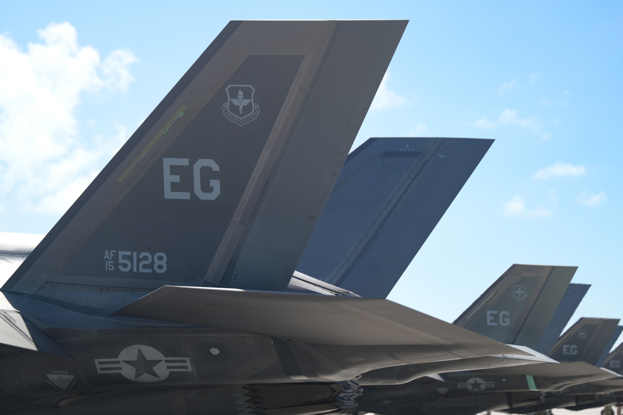 A photo of F-35s.
