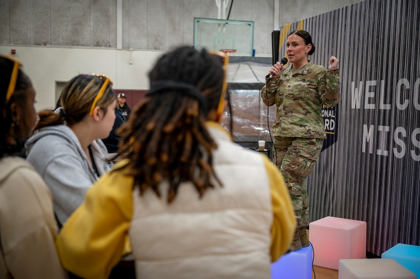 Connecticut High School Students learn about the National Guard during “Mission Day”