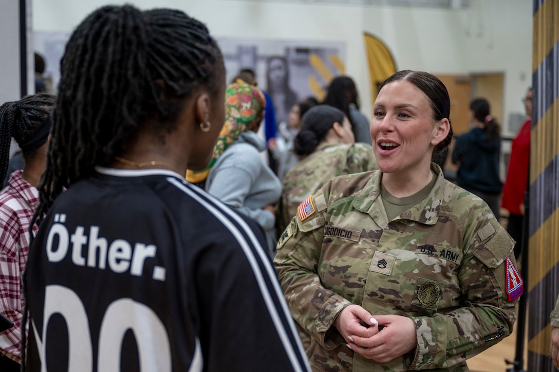 Connecticut High School Students learn about the National Guard during “Mission Day”