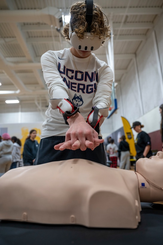 Connecticut High School Students learn about the National Guard during “Mission Day”