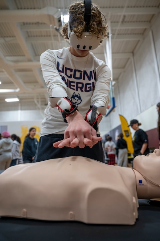 Connecticut High School Students learn about the National Guard during “Mission Day”