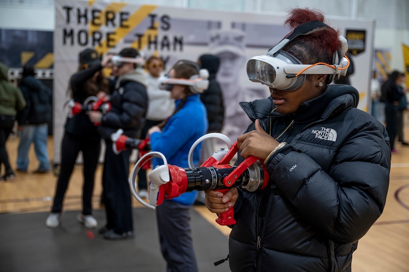 Connecticut High School Students learn about the National Guard during “Mission Day”