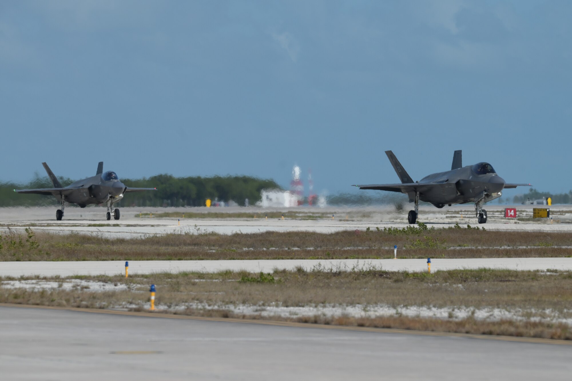 A photo of F-35s.