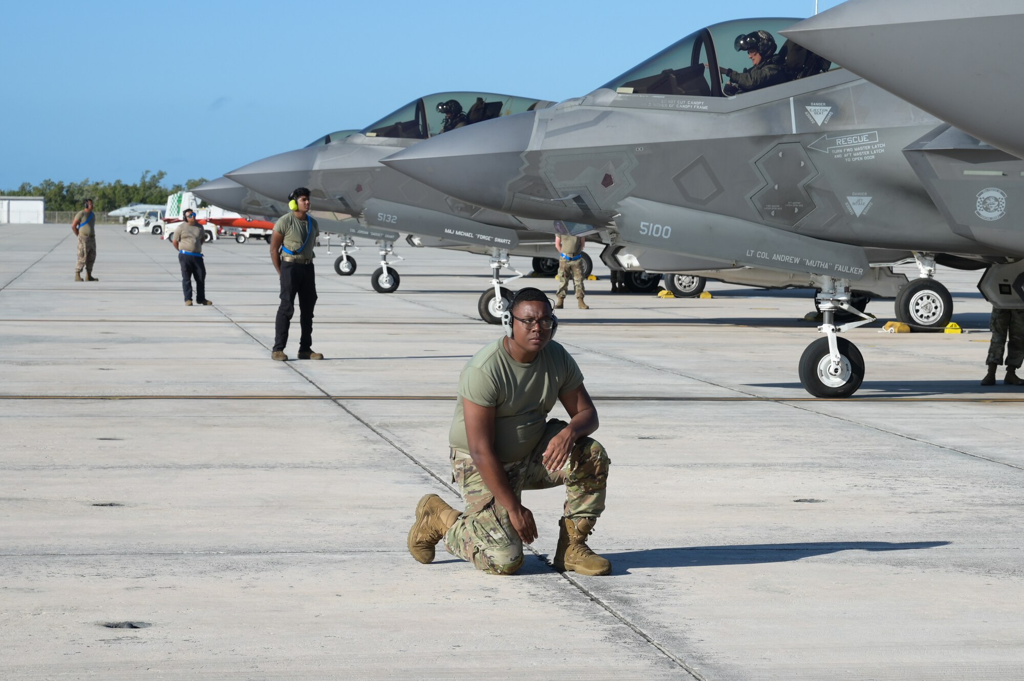 A photo of Airmen working.