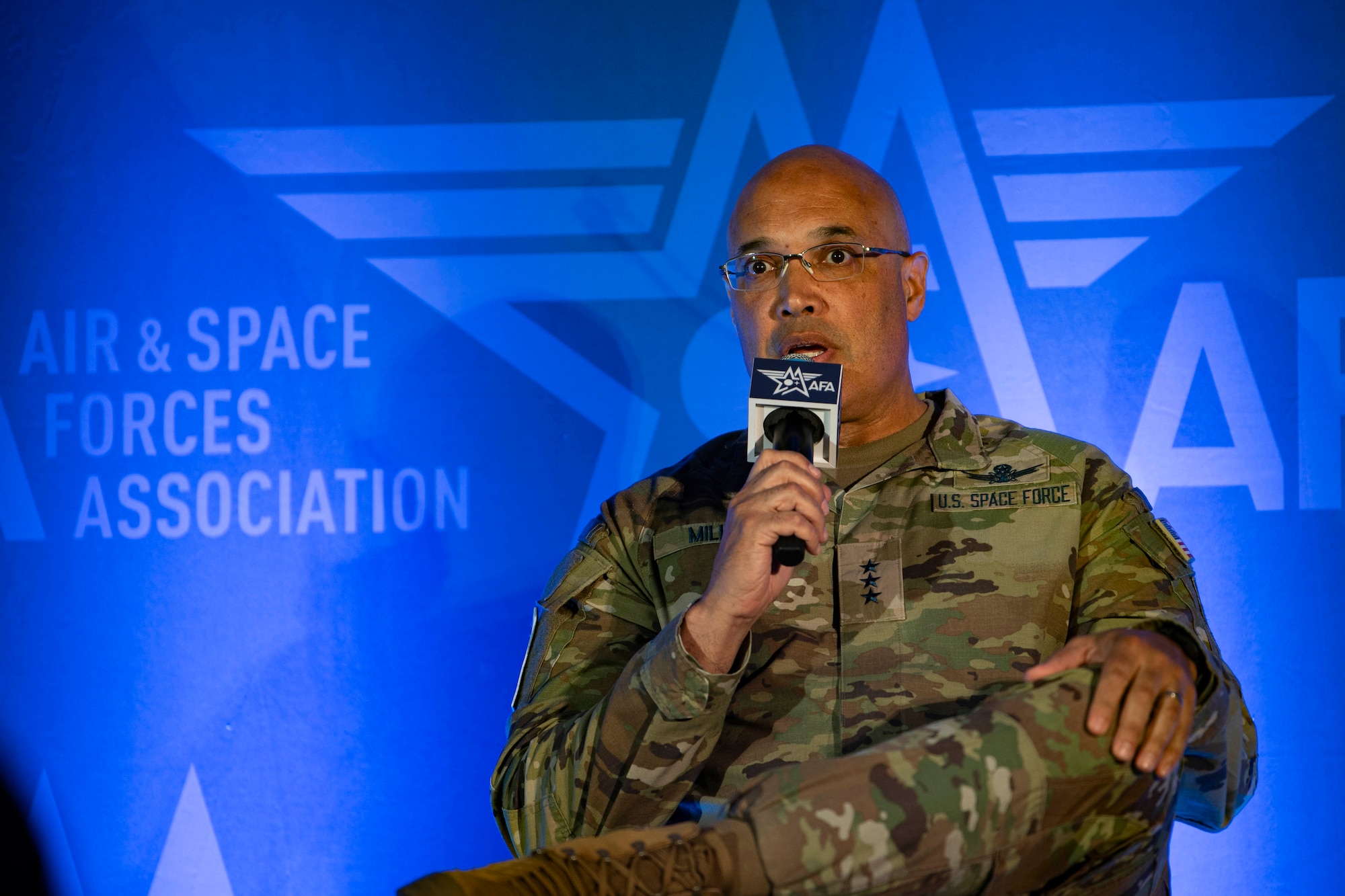 U.S. Space Force Lt. Gen. David N. Miller, Jr., commander, Space Operations Command, joins other senior leaders at the 2025 Air & Space Forces Association (AFA) Warfare Symposium in Aurora, Colorado, March 5, 2025