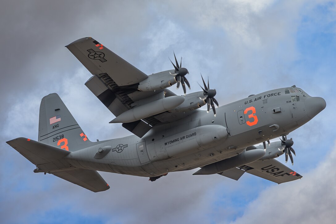 C-130 flying
