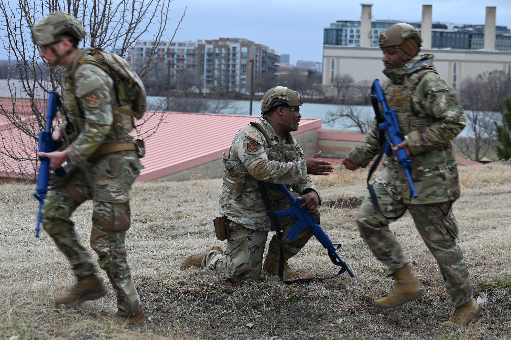 security forces airmen prepare for deployment