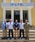 WRAIR-West visits the Brazilian Army Research Institute for Physical Fitness (IPCFEx) in Rio de Janeiro. From left to right: Mr. Daniel Strong (DEVCOM International Technology Center), Retired Col. Antonio Duarte (CCFEx), Dr. Brad Fawver (WRAIR-West), Maj. Rafael Bandeira Silva (IPCFEx), and MAJ Jeff Osgood (WRAIR-West). (Courtesy Photo)