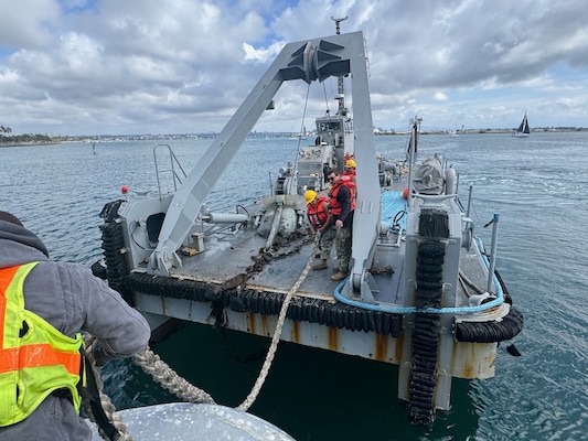 Naval Facilities Engineering Command Southwest completes the salvage operation of a U.S. Navy EA-18G Growler air asset from the Pacific Ocean.