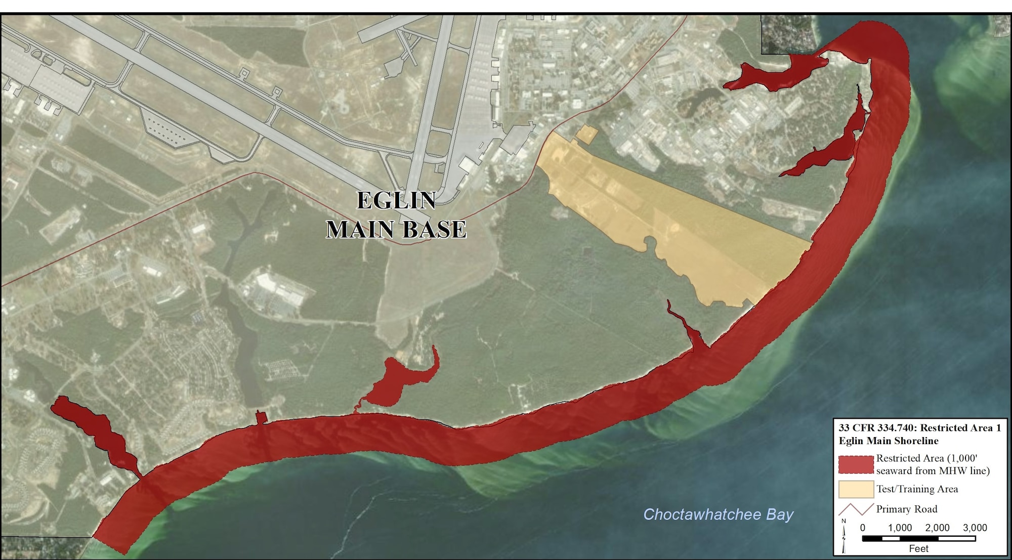 Eglin waterway restriction map