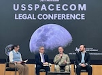 Todd Pennington, INSS Senior Research Fellow for Space Strategy and Policy (second to left), joined a panel on Legal Issues Arising from Nuclear Weapons in Outer Space at the U.S. Space Command's 5th Annual Legal Conference.