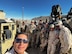 U.S. Army Soldiers pose together while on deployment, getting ready to return home.