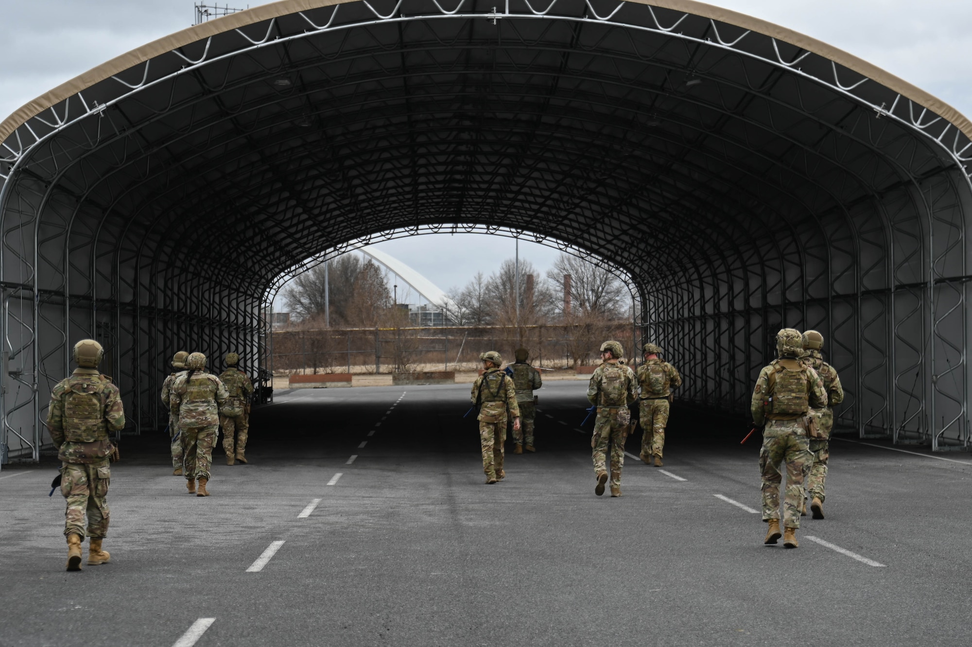 security forces airmen prepare for deployment