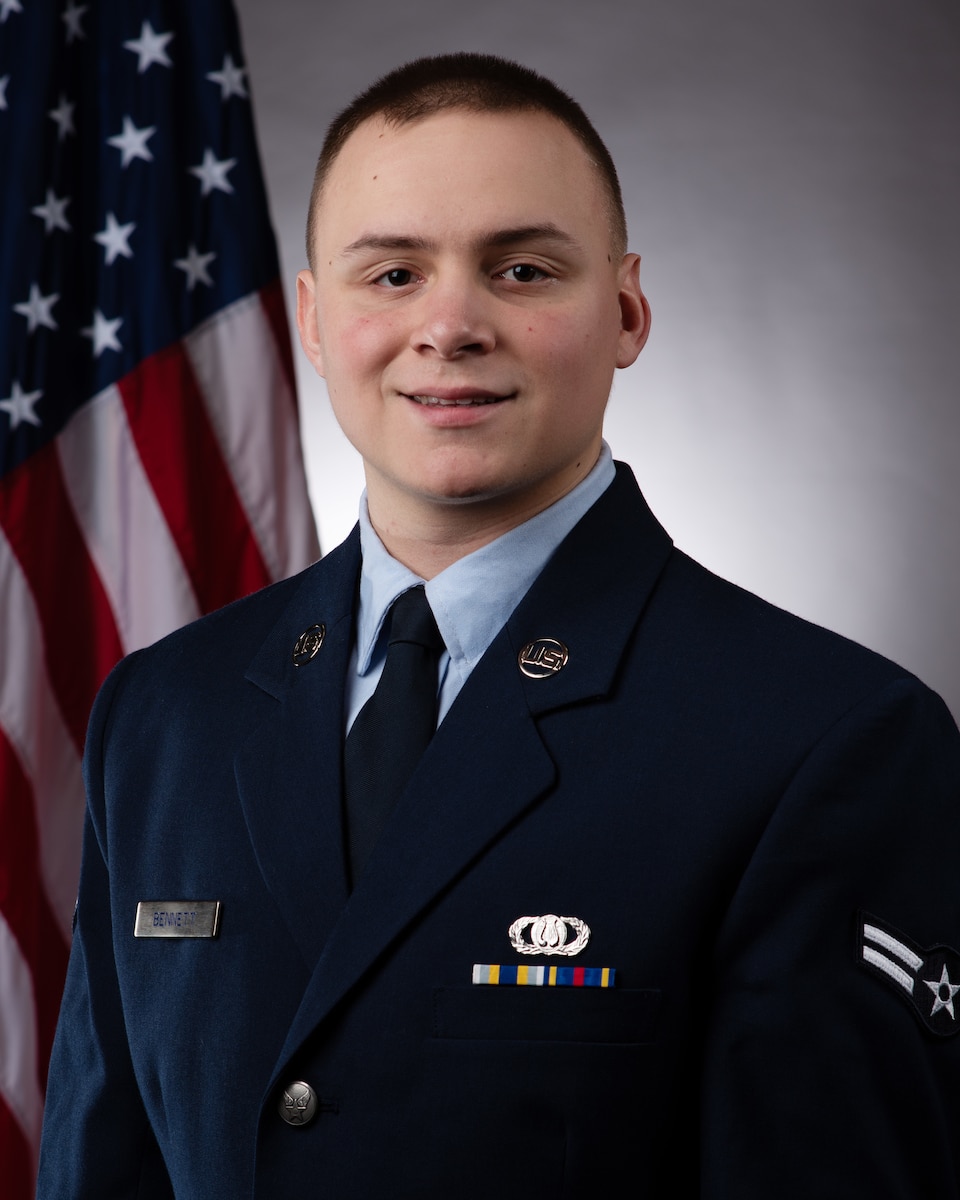 Airman First Class Levi Bennett Service Dress Photo